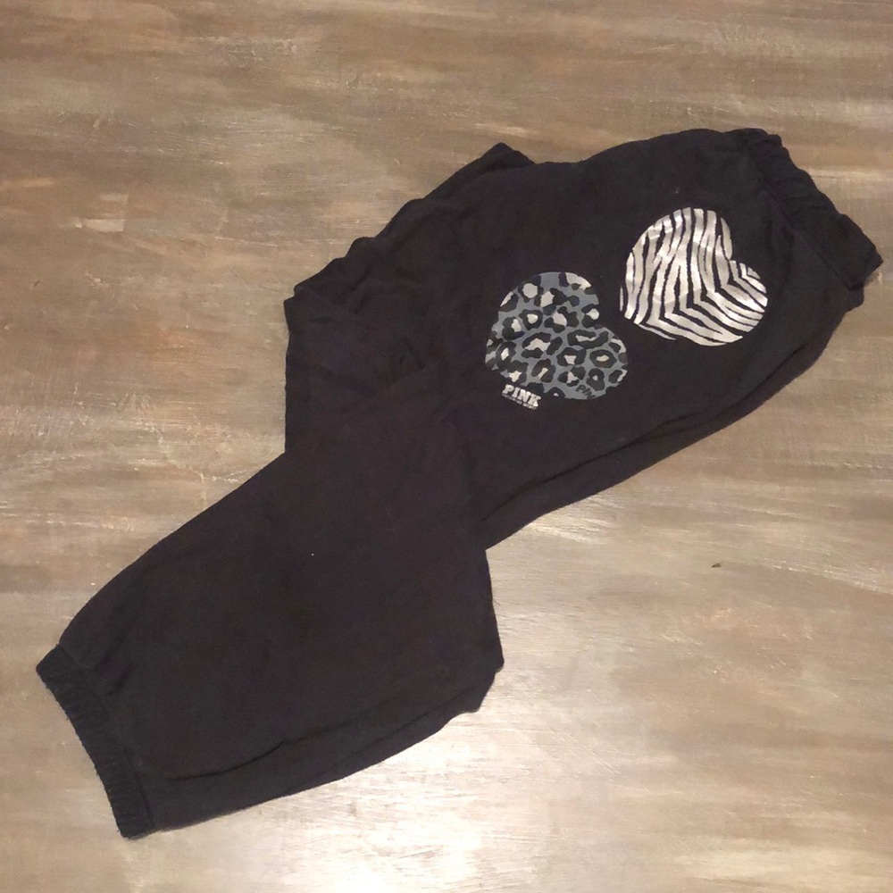 Victoria’s Secret Pink Black Sweatpants Joggers SM